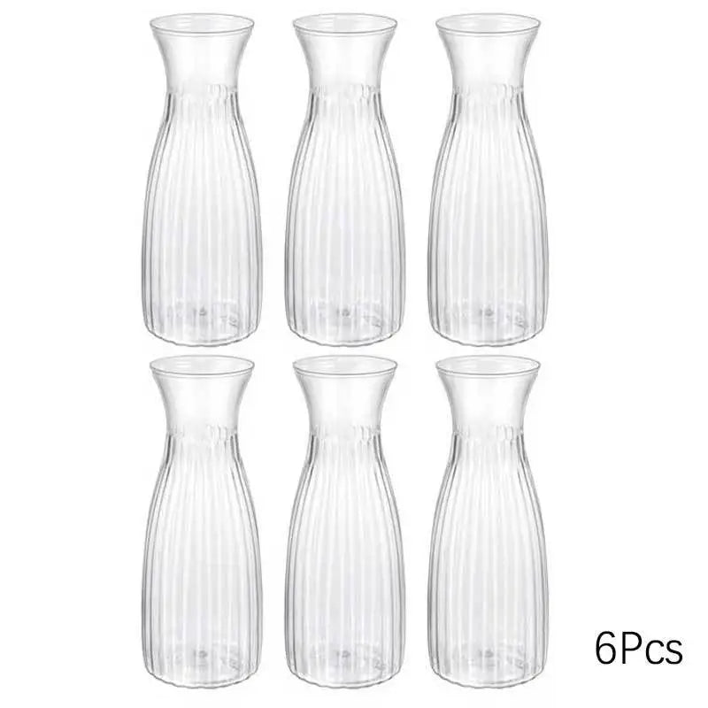 Plastic Transparent Vase - Ideal for DIY Floral Arrangements, Home Decor, Event Decor, Table Centerpieces, Weddings, and Parties
