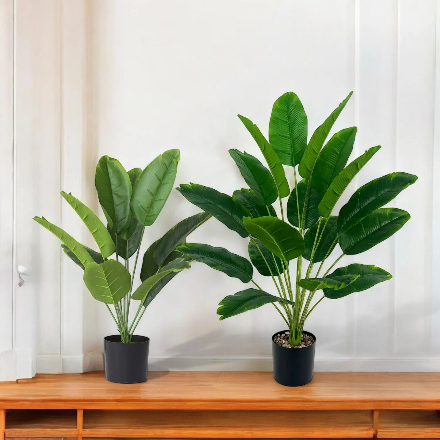 1pc Artificial Plants Large Tropical Palm Tree Fake Banana Plants Leaves Real Touch Plastic Monstera Simulated Plant for Home