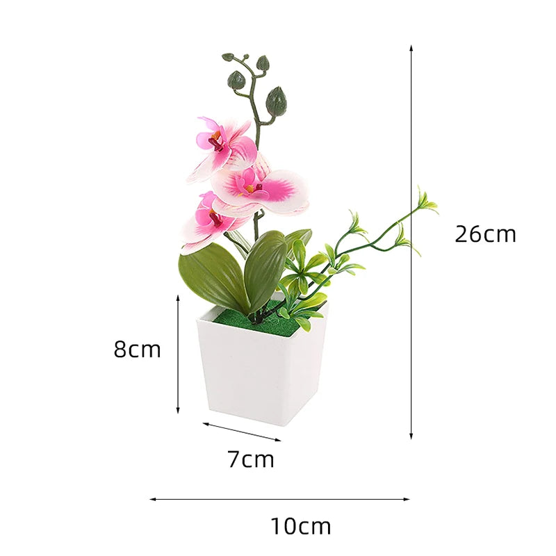 Artificial Plant Bonsai Small Flower Potted Plants Fake Flower Potted Decorations Suitable For Home Decoration Hotel Garden Deco