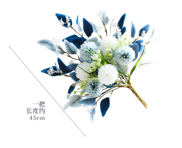 Artificial Flowers Peony Fake Flowers Hydrangea Crafts for DIY Home Bridal Wedding Party Festiva Decoration