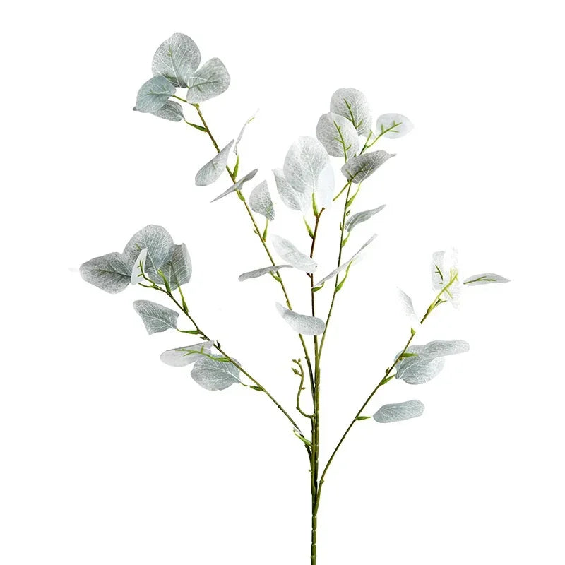 Fake Eucalyptus Artificial Plants Long Stems Flowers Arrangement Accessories Silk Eucalyptu Branches For Home Fall Decoration