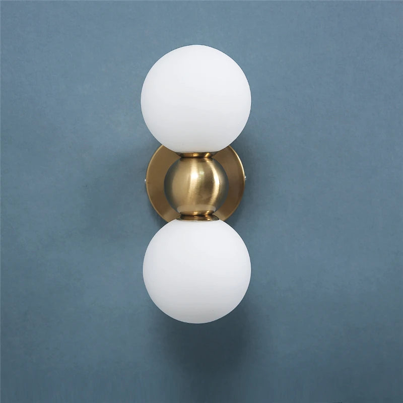 Creative Glass Ball Wall Lamps Modern Bedroom Bedside Lamp Living Room Background Wall Lights Home Decoration Lighting Fixtures
