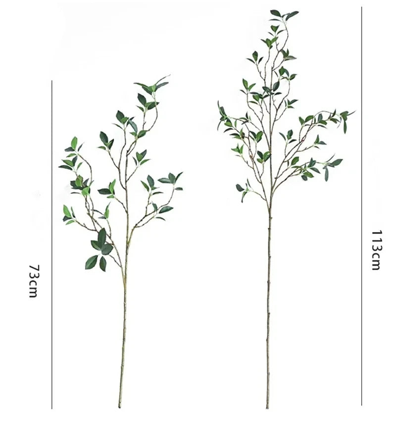 Artificial Plants Green Long Tree Branch Fake Flowers Living Room Home Decor Home Wedding Table Wall Decoration Photo Props