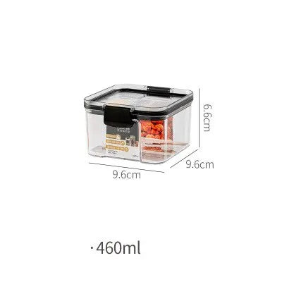 Transparent Food Storage Containers Kitchen Storage Airtight Cans Plastic Storage Boxes Stackable Food Storage Boxes