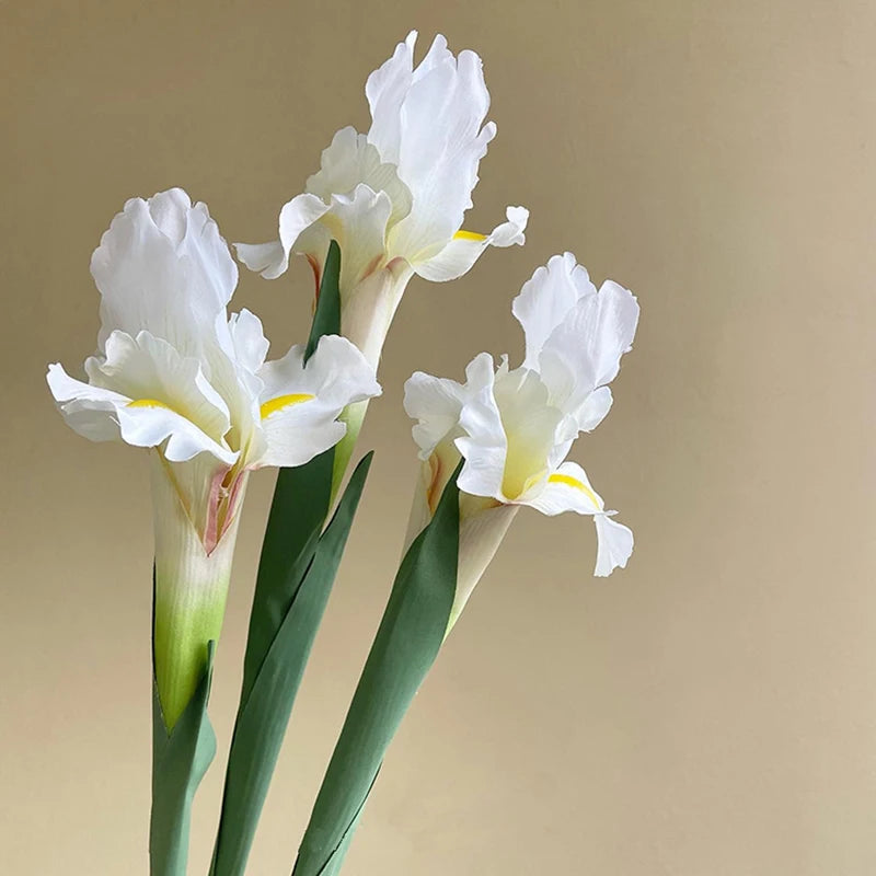 Artificial Iris Flower Branch Spring Wedding Decor Home Table Decoration Flores Silk Fake Flower Party Supplies