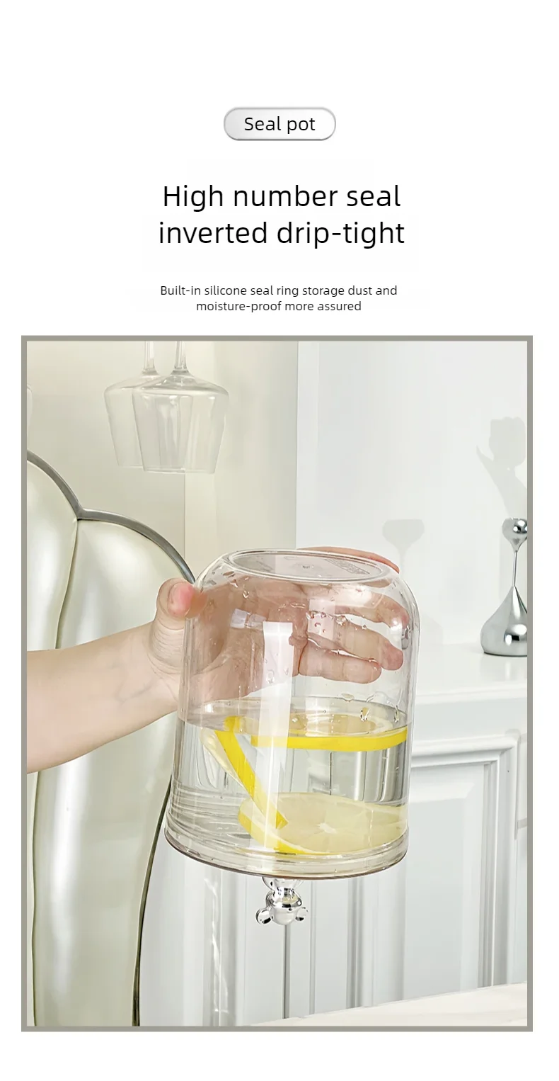 Kitchen grain jar, spice jars insect proof,moisture-proof, can store lemon slices, nuts, coffee beans,food organizer,storage box