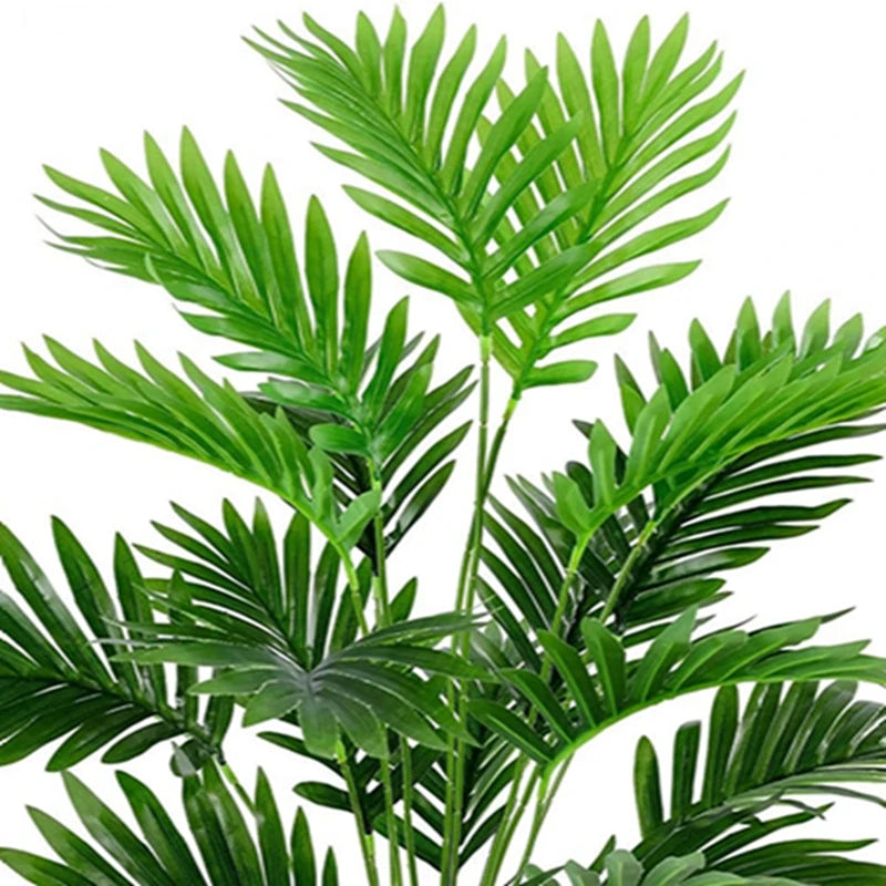 Artificial Areca Palm Tree Fake Plants Palm Leaf for Home Room Decor Tropical Leaves Greenery Family Office Indoor Outside Decor