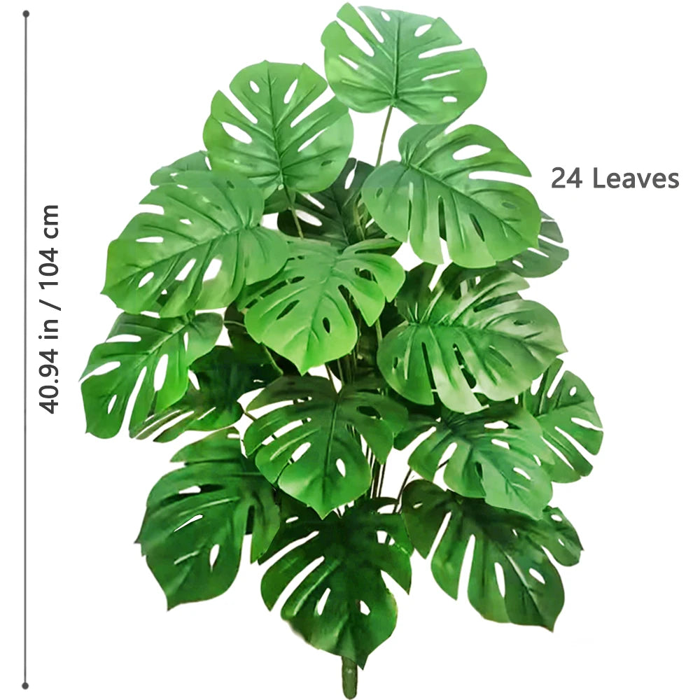 59-103cm/40.5in Artificial Monstera plastic fake plant pot ornamental festival suitable for home office decoration