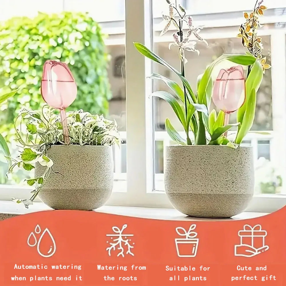 1/2/4pcs Automatic Plant Watering Bulbs Self Watering Ball  Water Device Drip Irrigation System Home Garden Flower Accessories