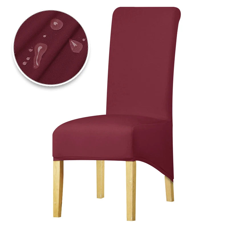 Real Waterproof Fabric Chair Cover Stretch Seat Chair Covers Ventilate Bar Chair Slipcover Universal Size Chair Cover For Room