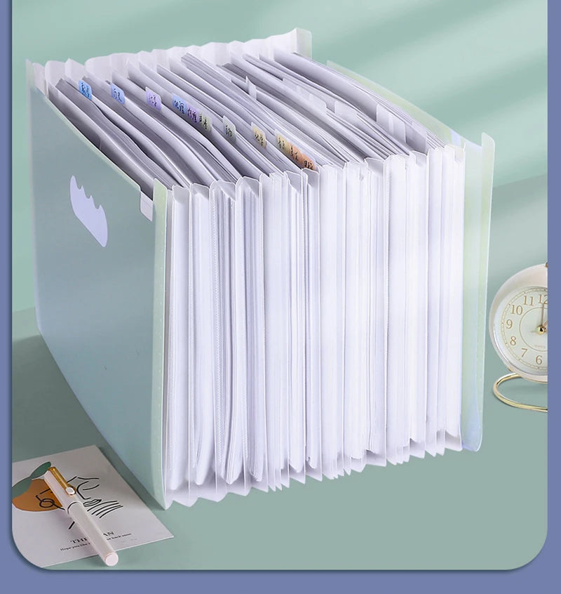 A4 Letter Rainbow Multi Layer Vertical Storage File Holder 25 Layers Store 2000 Sheets For School Office Paper Storage