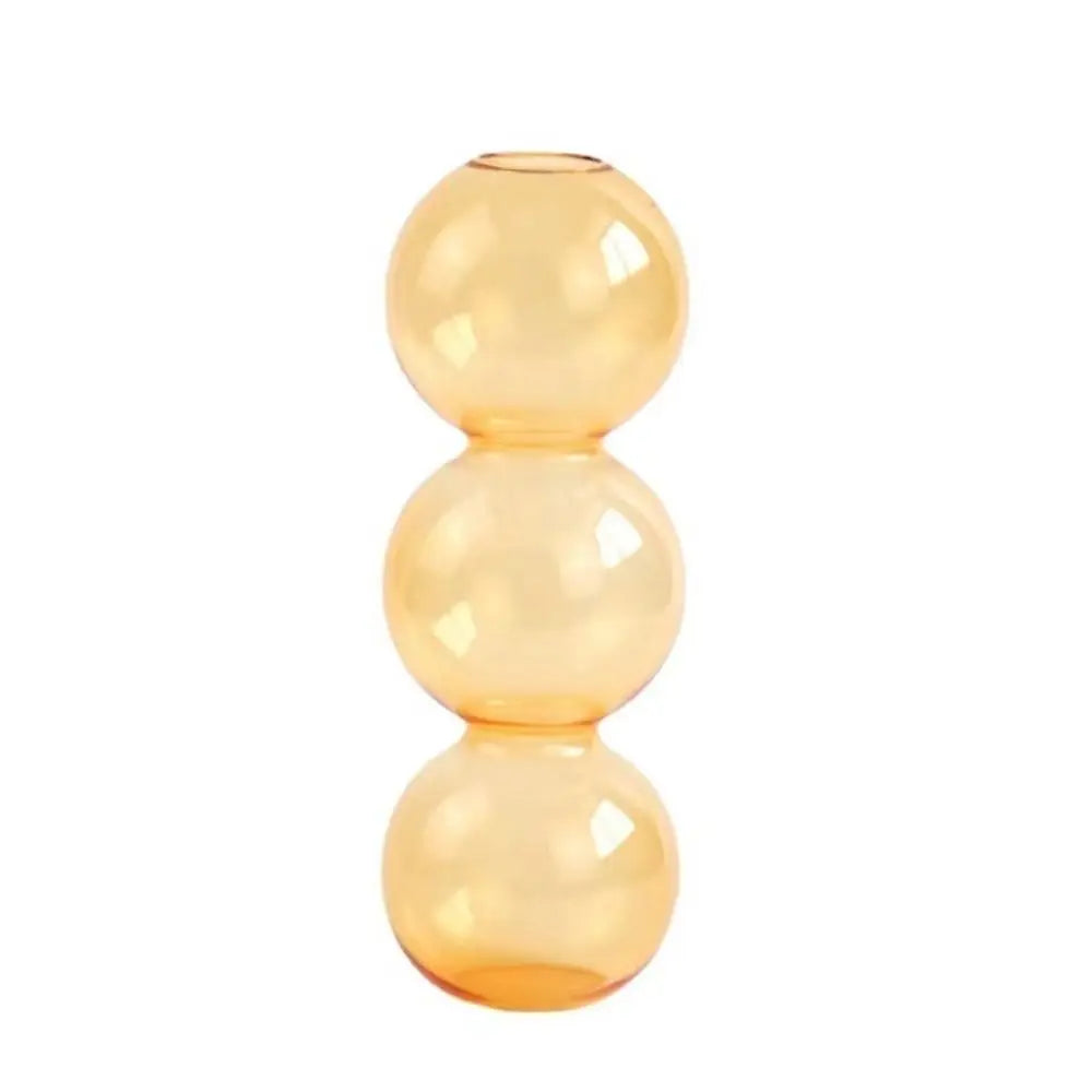 Crafts Romantic Glass Vase Simple Modern Hydroponic Flower Pot Funny Creative Spherical Flower Vase Dining Room