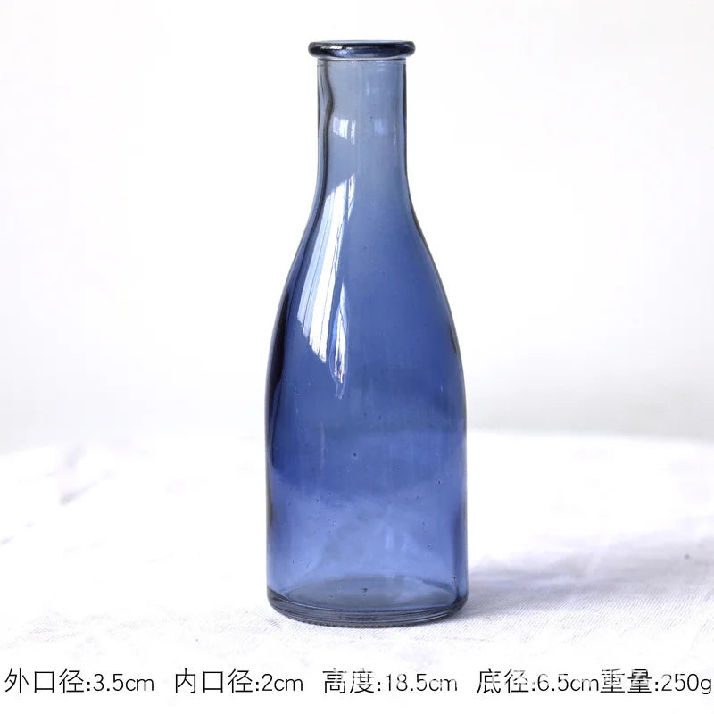 Glass Vase Living Room Decoration Small Fresh Flower Vases For Homes Table Bedroom Decor Modern Terrarium Home Accessories