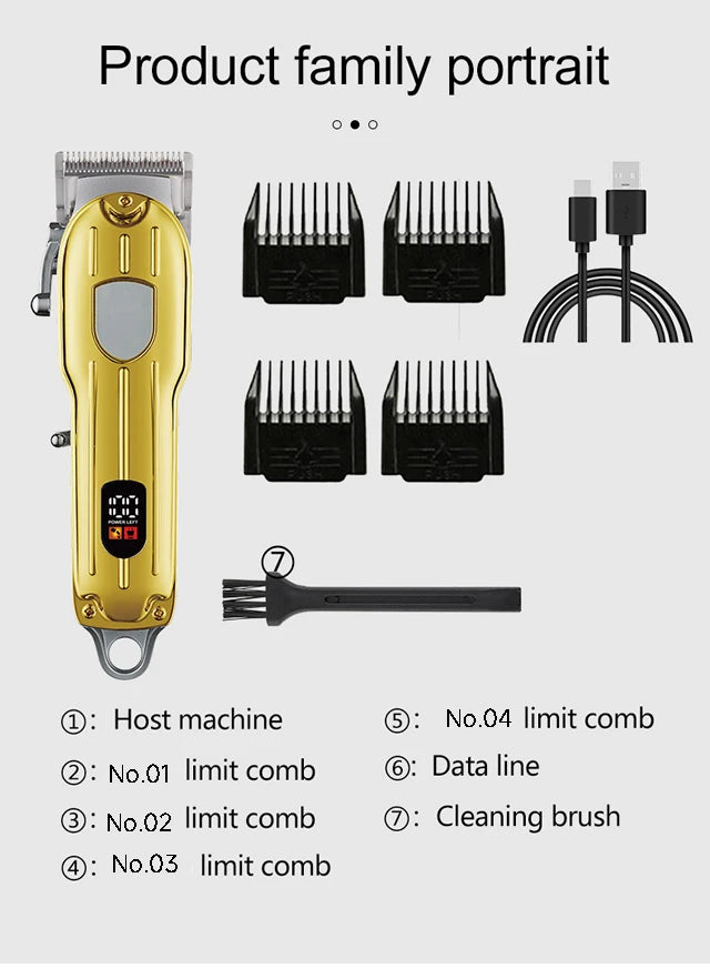New Trimmer for Men Barber Shop Hair Clipper Men's Lawn Mower Razor Beard  Haircut Machine Electric Shaver Hair Cutting Machine