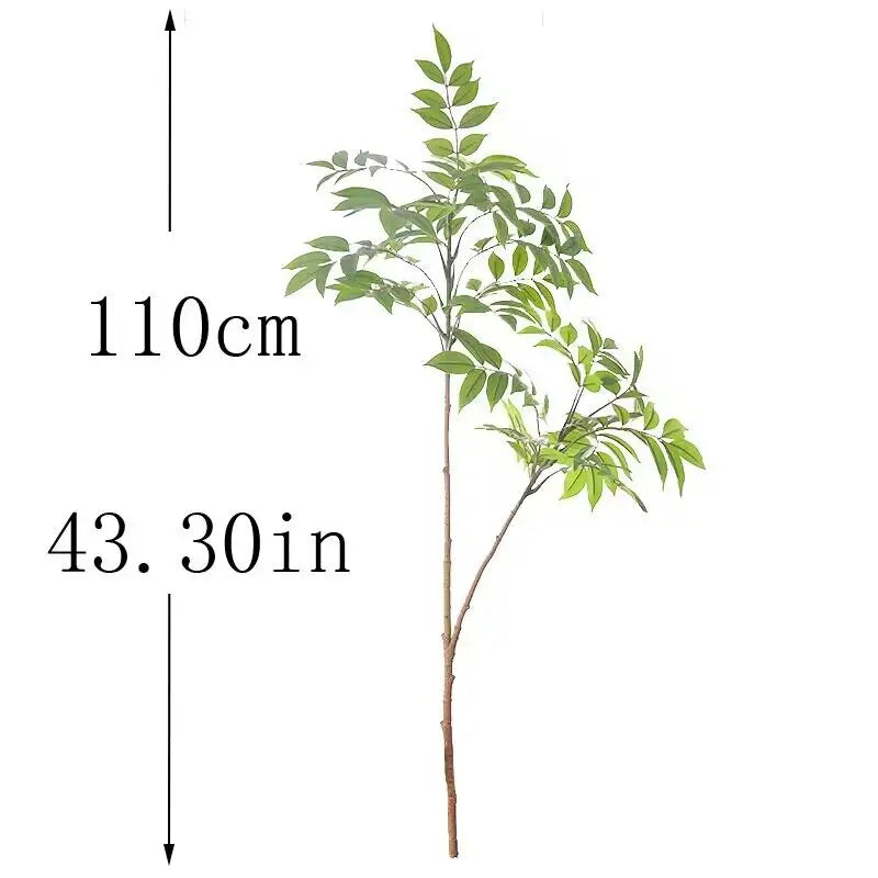 Large Artificial Ficus Tree Branch Fake Lacquer Tree Plastic Banyan Christmas Home Decor Plants Tall Palm Leaves DIY Arrangement