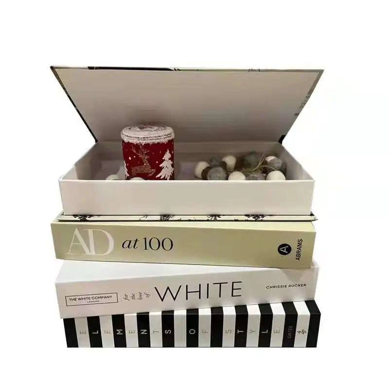 Decoration Home Fake Books Home Decor Coffee Table Fashion Book Model Hotel Room Luxury Fake Books Imitation Book Box Decoration
