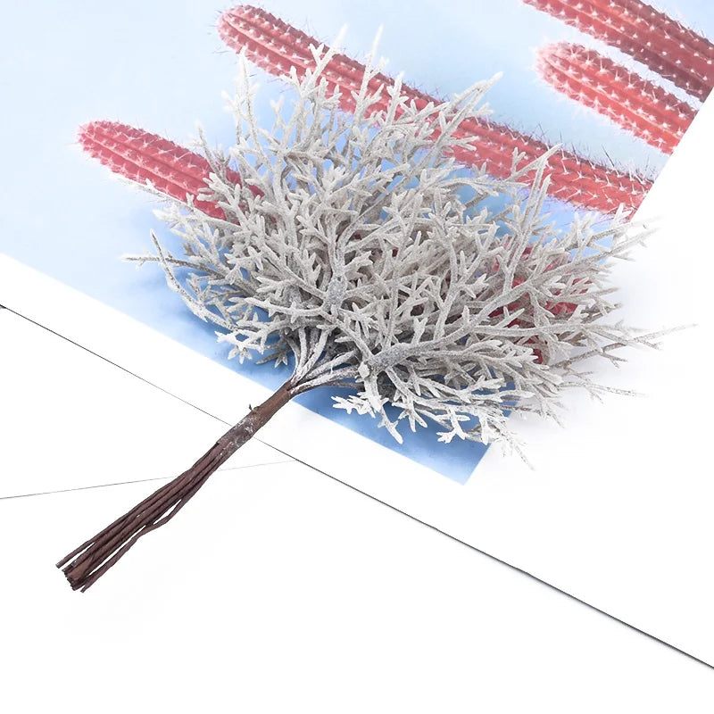 10 Pieces Fake Flowers Diy Christmas Decorations for Home Decorative Flowers Wreaths Artificial Plants for Decoration Floristics