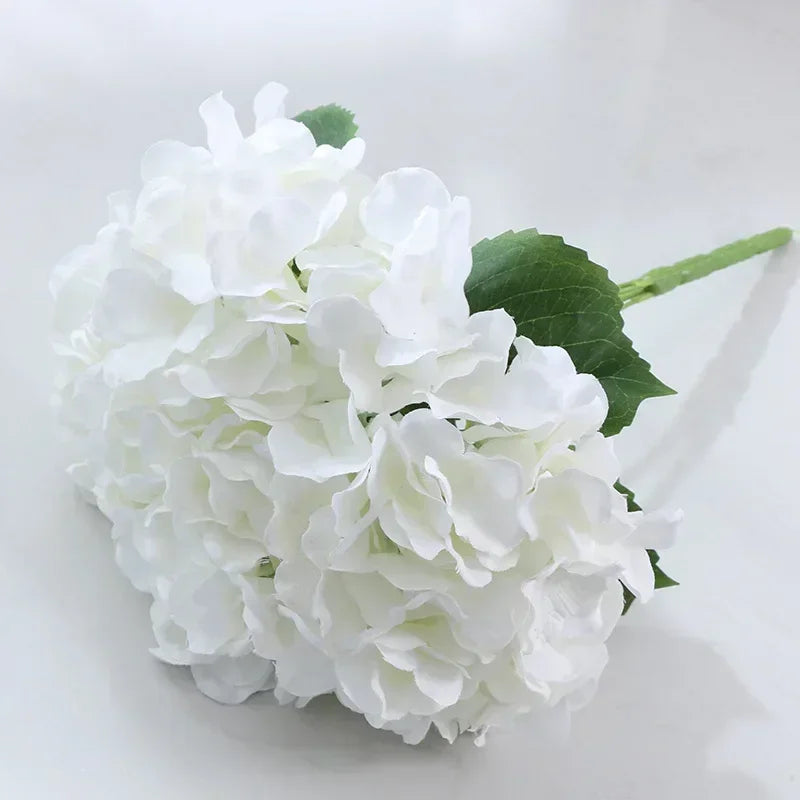 Simulation Mallorca Artificial Flower Big 5 Hydrangea Silk Cloth Home Living Room Table Decoration Wedding Fake Flower Blue