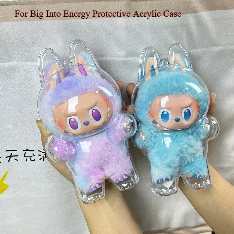 Labubu V3 Third Generation Cloth Transparent Protective Shell Accessories Standing Protective Cover Dustproof Hanging Decoration