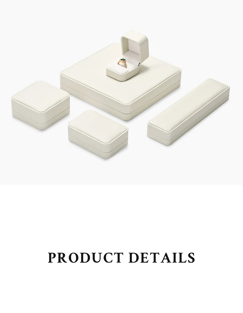 Oirlv Jewelry Box Jewelry Organizer Ring Earrings Necklace Pendant Bracelet Storage Box Packaging Box Gift Case for Wedding