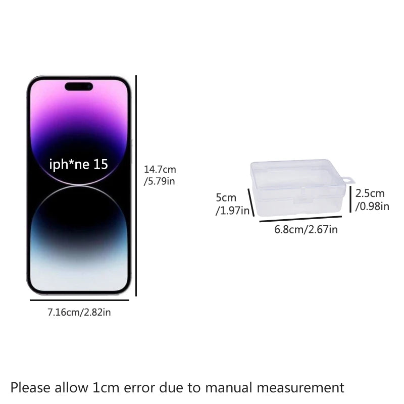 Transparent storage box plastic storage box small parts accessories sundries accessories multi-purpose box