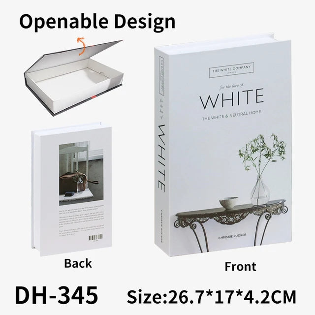 Decoration Home Fake Books Home Decor Coffee Table Fashion Book Model Hotel Room Luxury Fake Books Imitation Book Box Decoration