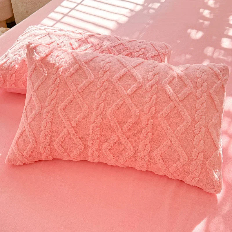 1pcs 2pcs Pillowcase Velvet Pillow Cover 48x74cm Pillowslip Rectangle Cushion Cover Warm Pillow Case Fundas De Almohada