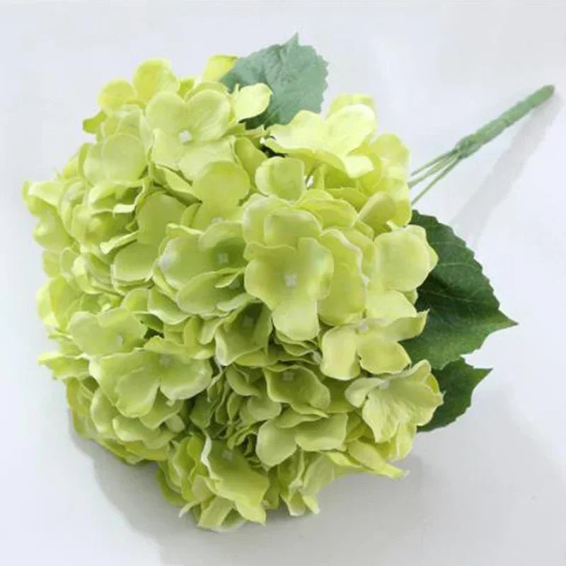 Simulation Mallorca Artificial Flower Big 5 Hydrangea Silk Cloth Home Living Room Table Decoration Wedding Fake Flower Blue