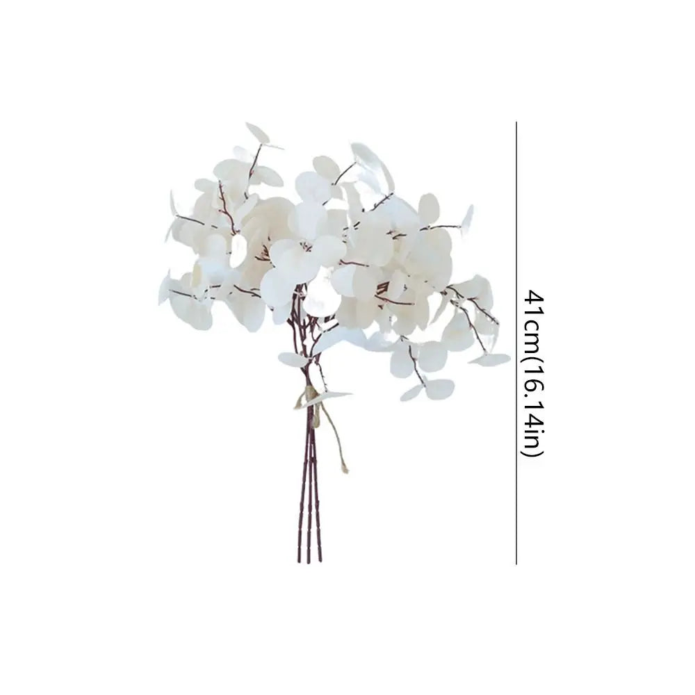 41cm Artificial Eucalyptus Branches Non-Fading Handmade Fake Eucalyptus Leaf Realistic Simulation Plants Outdoor Indoor Decor