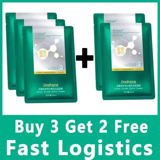 Tiktok Hot Sale Seaweed Collagen Filling Crystal Mask Replenishing Fruit Jelly Skin Transparent Mask Moisturize Skin Care Masque