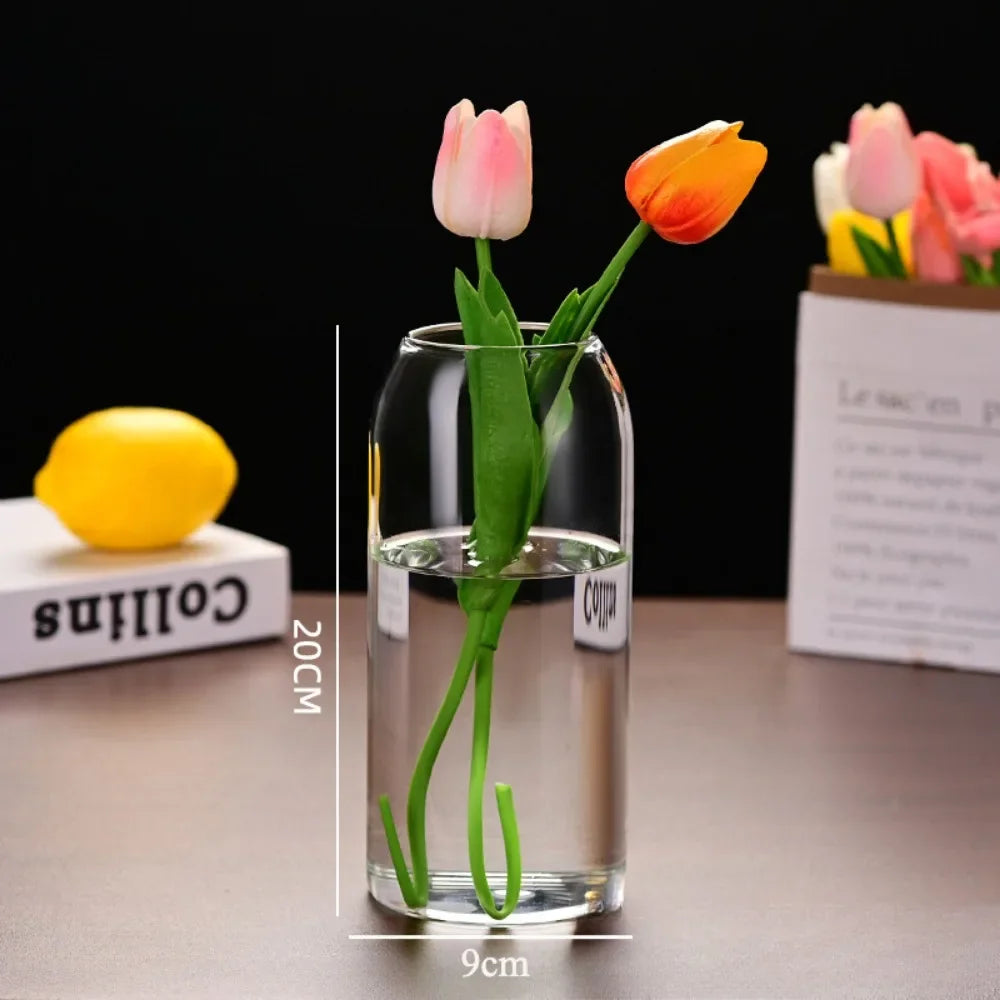 Creative Hydroponic Plant Glass Simple Modern Bottle Flower Vase for Centerpieces Desktop Home Dining Wedding Modern Wedding
