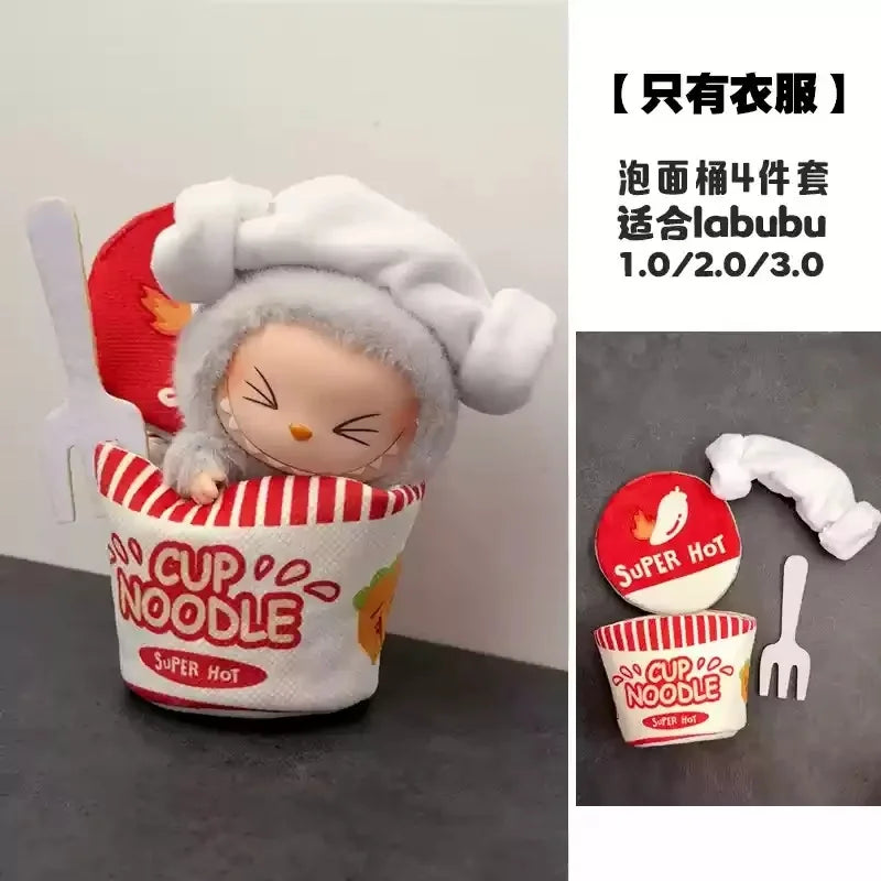 Labubu Clothes For Labubu Wacky Mart  Friend Shrimp Handmade Clothing Anime Peripheral Custom Accessories For Labubu V1 V3
