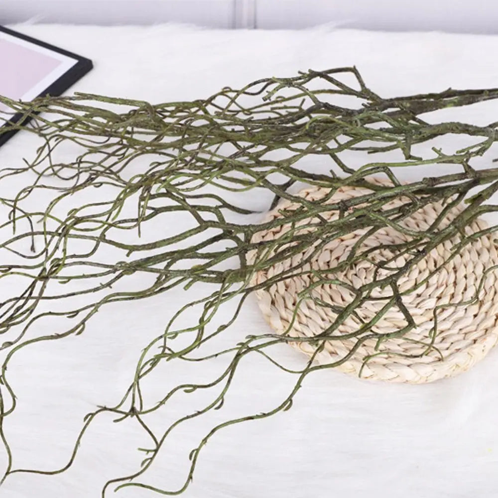 120cm Artificial Willow Deadwood Plastic Luxury Simulation Tree Branch Realistic Elegant Fake Plant Living Room Decor