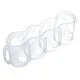 4 Tier Stackable Beverage Organizer Cabinet Wine Organizer Refrigerator Mug Organizer Multifunctional Folding Storage Rack