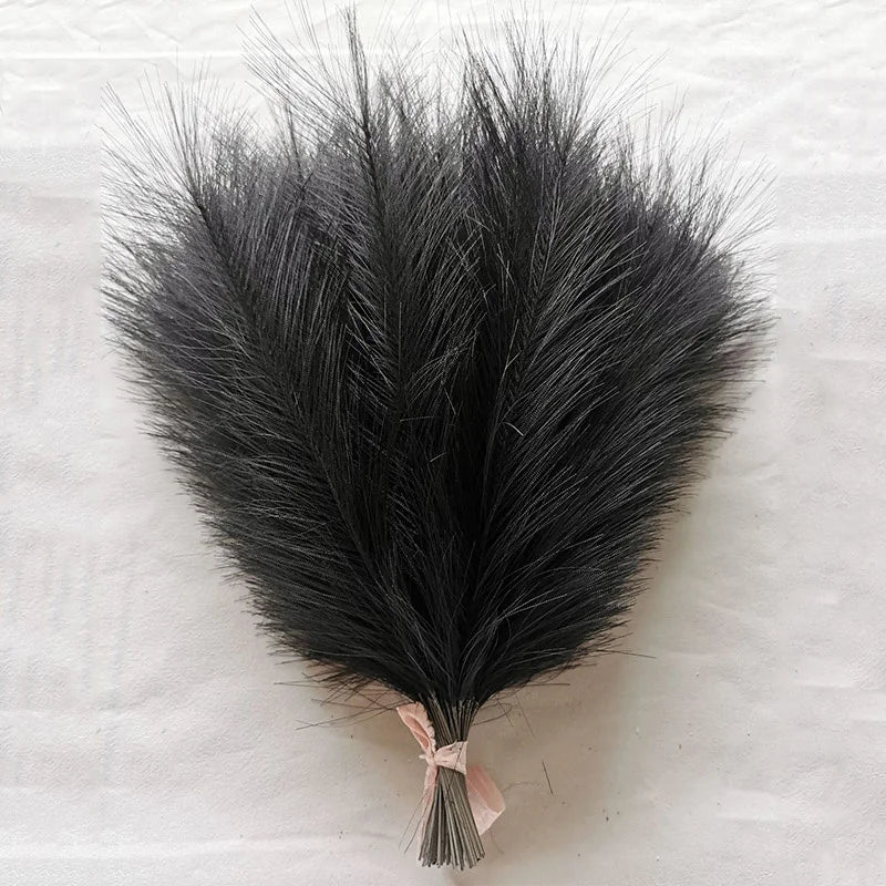Faux Pampas Grass Bouquet 10/15/30pcs Artificial Pampas Fake Flowers Reed Decor for Room Home Wedding Christmas Decoration 2024