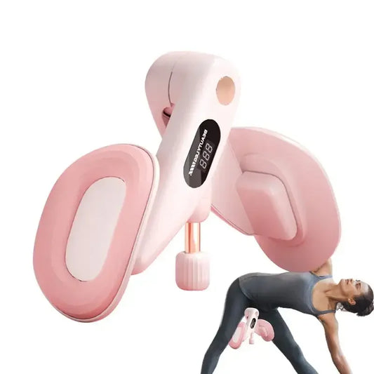 Thigh Master Pelvic Floor Trainer 360 Degree Rotation with Counter Thigh Exerciser Kegel Exercises Device for Yoga Floor Muscle