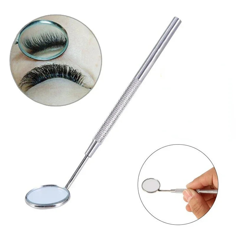 New Dental Mouth Mirrors Checking Eyelash Extension Makeup Mirrors Stainless Steel Teeth Whitening Clean Oral Eyelash