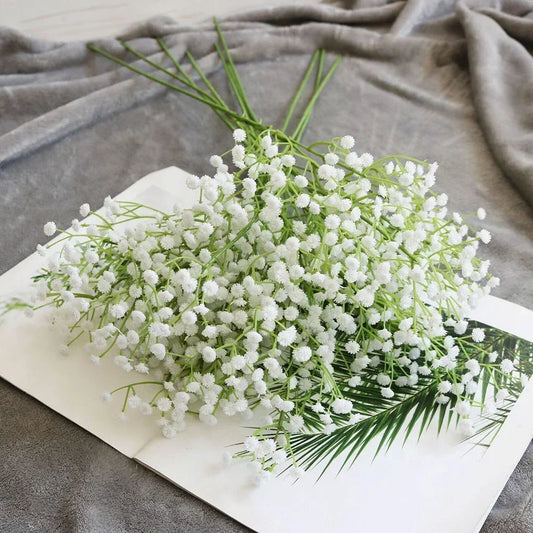 1 Bunch Artificial Fake Silk Gypsophila Flowers Wedding Bouquet Home Decoration Simulation Gypsophila Flower Home Garden decor