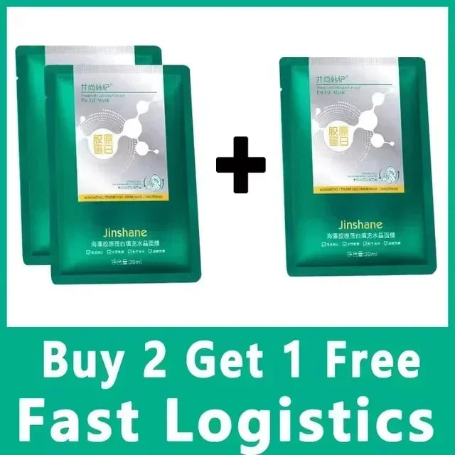 Tiktok Hot Sale Seaweed Collagen Filling Crystal Mask Replenishing Fruit Jelly Skin Transparent Mask Moisturize Skin Care Masque