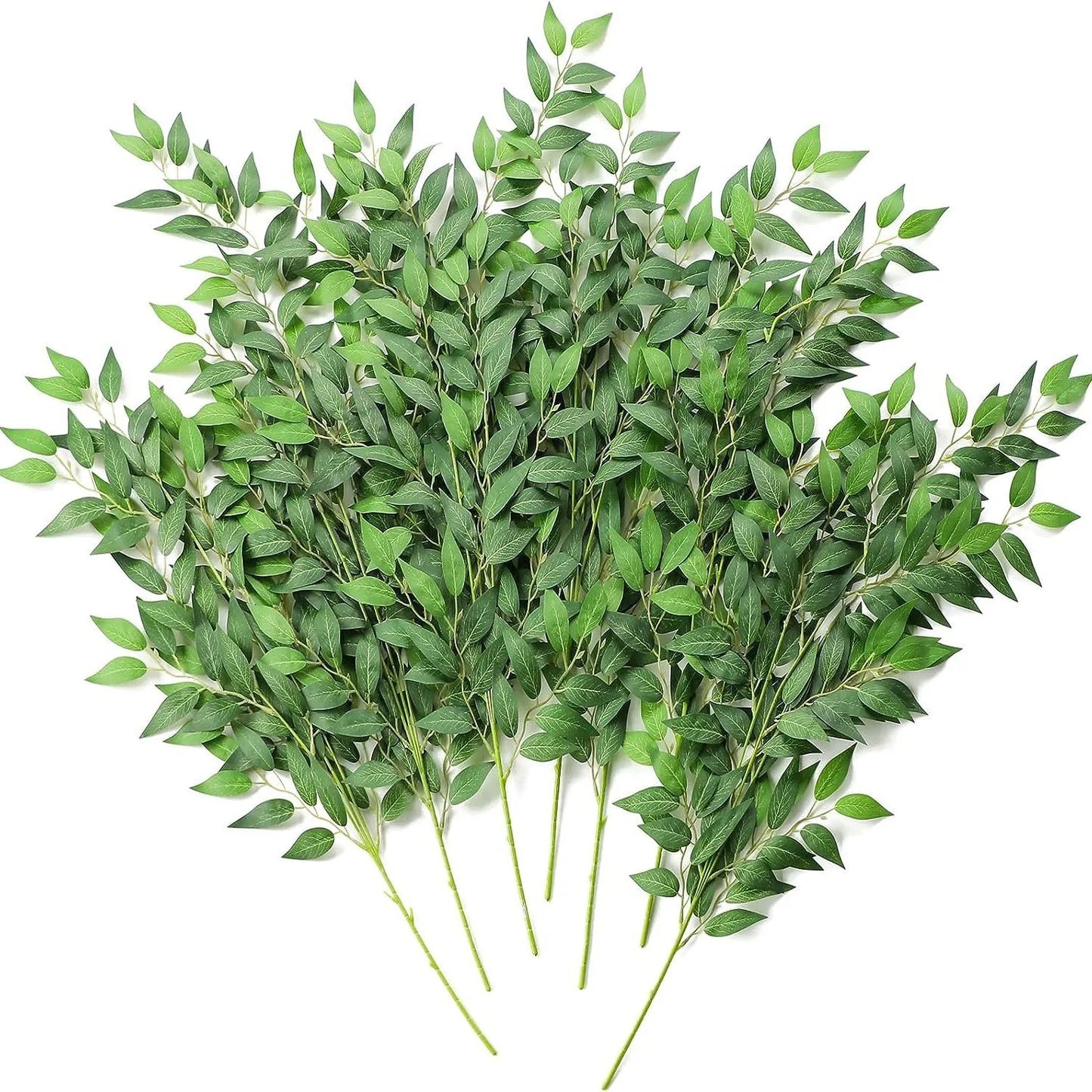 Artificial Leaves Bouquet Fake Willow Jungle Wedding Backdrop Christmas Decoration Faux Foliage Vine Party Home Decor Plant Xmas