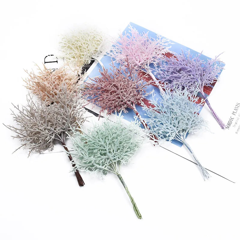 10 Pieces Fake Flowers Diy Christmas Decorations for Home Decorative Flowers Wreaths Artificial Plants for Decoration Floristics