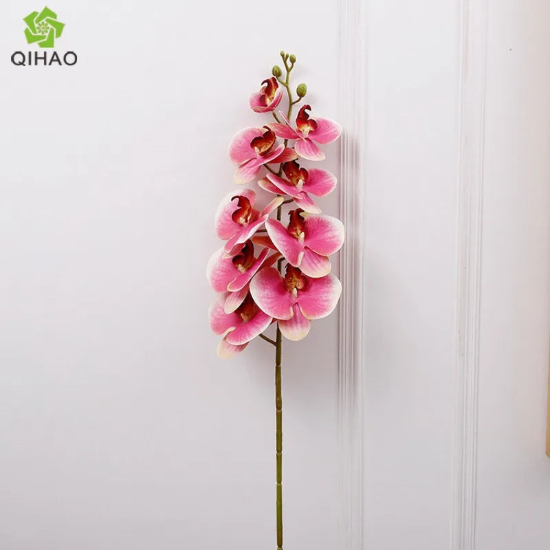Artificial Butterfly Orchid Fake Phalaenopsis Flowers Artificial Orchid Stem Plants for Wedding Home Decoration