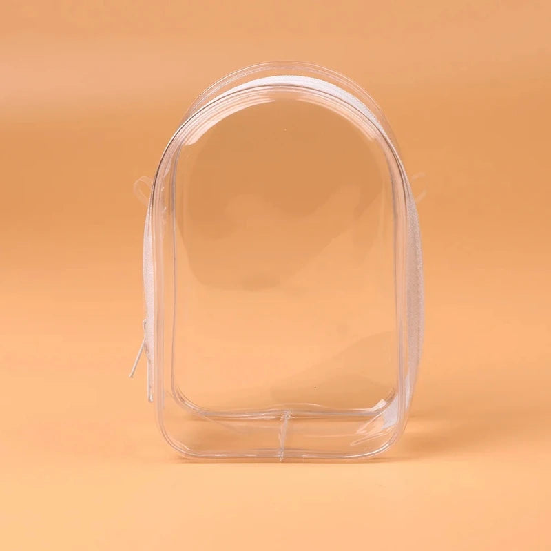 For Labubu Protect Case Labubu Sitting Party 15cm Cotton Doll Shoulder Pain Bag PVC Storage Bag Labubu(No Doll)