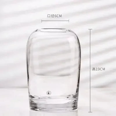 European style simple vase creative INS glass flower living room dining table flower vase crafts