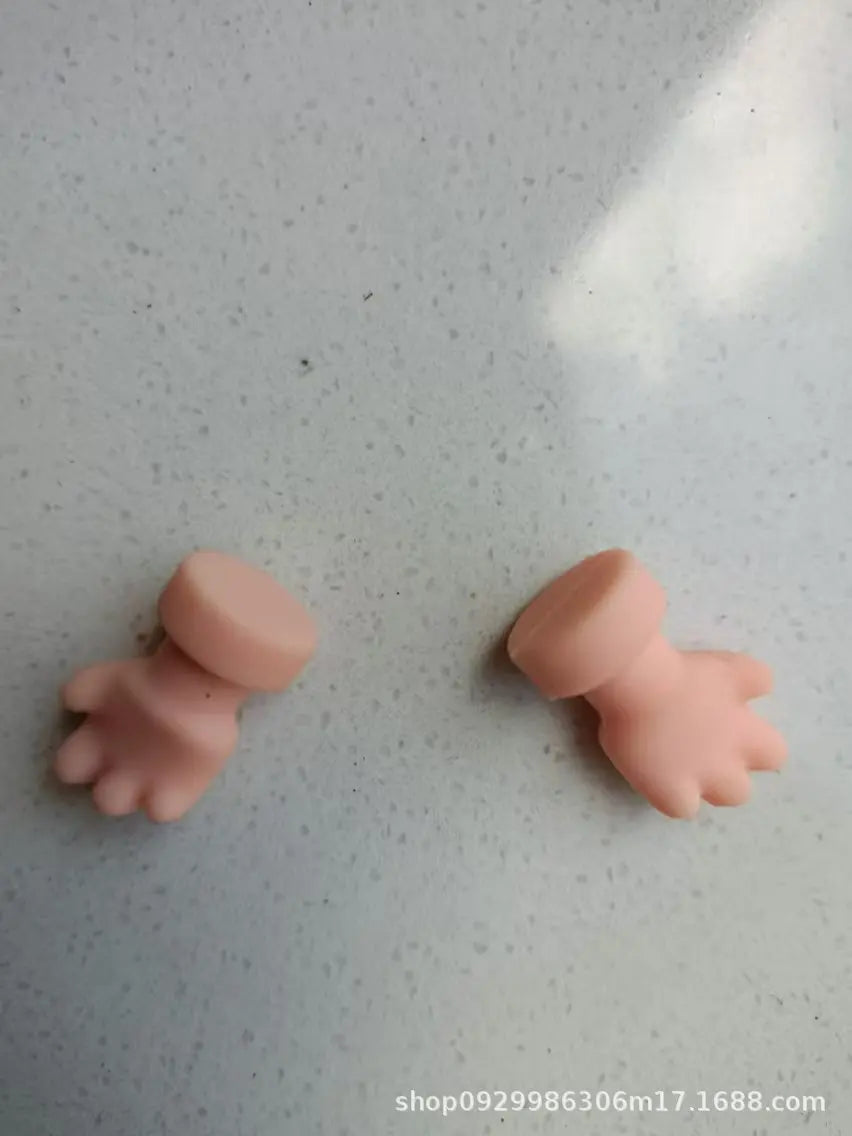 Labubu PVC Vinyl Doll DIY Replacement Parts Set - Hands Feet Face Changing Collectible Doll Accessories for Creative Gifts