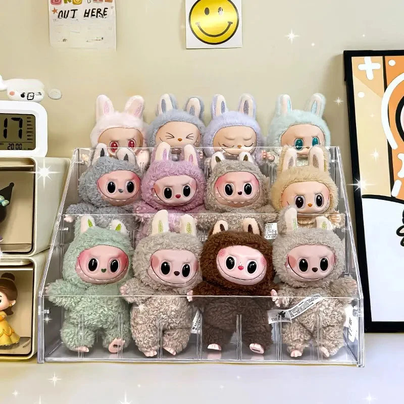3-layer Large Capacity Display Rack Labubu Doll Handmade Blind Box Storage Box Stepped Acrylic Display Rack
