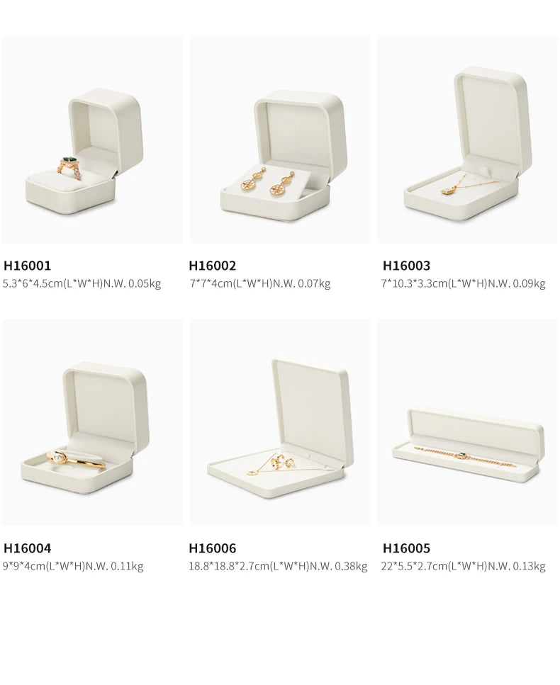 Oirlv Jewelry Box Jewelry Organizer Ring Earrings Necklace Pendant Bracelet Storage Box Packaging Box Gift Case for Wedding