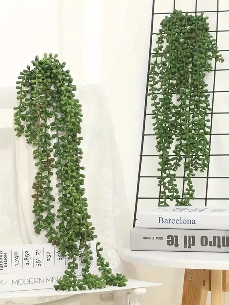 1PC Artificial Green Plants, Love Tears, Home Decoration, Fake Plants, Simulated Green Plants, Ceiling, Plastic Vines