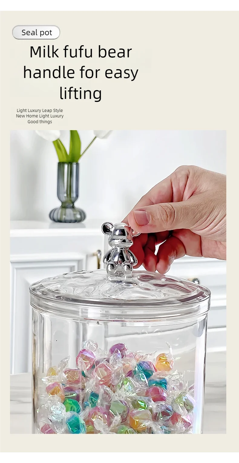 Kitchen grain jar, spice jars insect proof,moisture-proof, can store lemon slices, nuts, coffee beans,food organizer,storage box