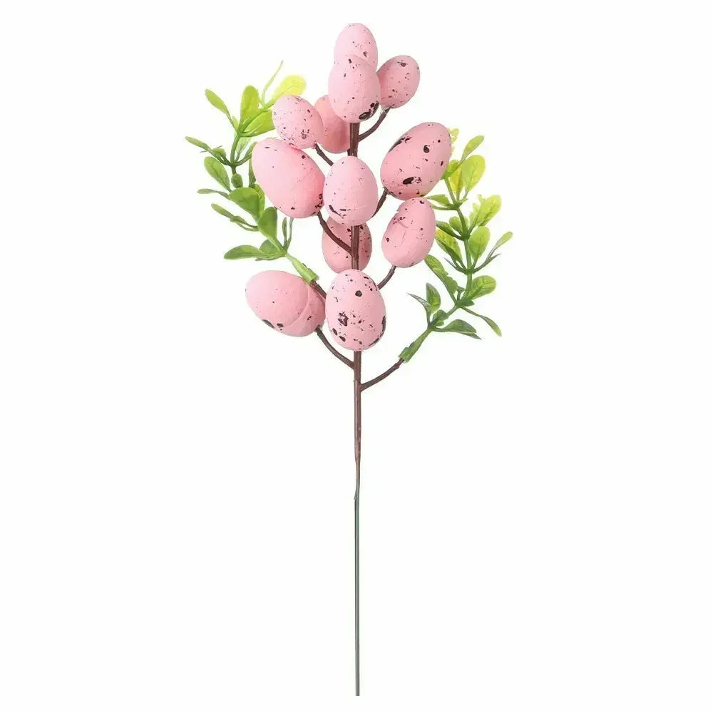Easter Egg Tree Branch Fake Plant Happy Easter Decor Party Home Vase Decor Diy Flower Arrangement Decorative Accessories